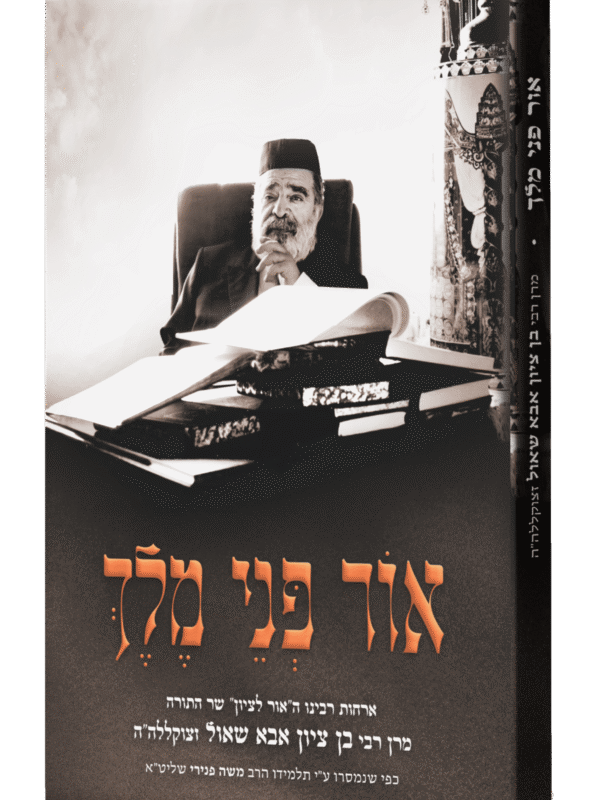 קונטרס אור פני מלך - אורחות והנהגות מרן הגרב"צ זצ"ל